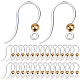 Sunnyclue 1 boîte de 80 crochets de boucle d'oreille en plastique STAS-SC0004-43G-1