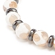 Braccialetto di perle di mala BJEW-JB08018-04-5