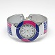 Lega di platino quarzo dello smalto braccialetto orologi per le ragazze X-WACH-M122-M-2
