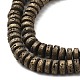 Electroplated Natural Lava Rock Beads Strands G-Q1009-F01-01F-3