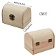 Unfinished Pine Wood Jewelry Box CON-WH0072-11-2