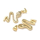 Латунные микро проложить кубического циркония подвески KK-L243-29G-09-2
