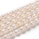 Fili di perle di perle d'acqua dolce coltivate naturali PEAR-L033-75-01-1