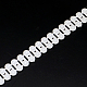 Brins de guirlande de perles d'imitation en plastique demi-abs CHAC-Q001-32B-2