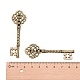 Schlüsselanhänger Legierung Fassungen für Strasssteine PALLOY-DA10-1291-AB-FF-3