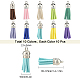 SUNNYCLUE 100Pcs 10 Colors Keychain Tassel Leather Charms Faux Suede Tassel Pendant Bulk with CCB Plastic Cord End for Keyring Decoration DIY Jewellery Making Crafts Supplies FIND-SC0002-28-2