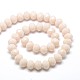 Opaque Solid Color Crystal Glass Rondelle Beads Strands EGLA-F046A-09-3