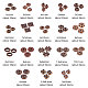 PandaHall 540 Pcs 18 Styles Tibetan Alloy Spacer Beads for Bracelet Necklace Jewelry Making PALLOY-PH0012-73-2