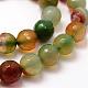 Faceted Natural Peacock Agate Beads Strands G-F364-12-8mm-3