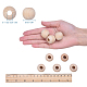 Natural Unfinished Wood Beads WOOD-25-LF-3