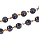 La main de perles de perles de verre chaînes AJEW-PH00489-05-4