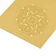 Самоклеящиеся наклейки с тиснением золотой фольгой DIY-WH0211-029-4