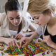 Globleland 120 pz puzzle in legno per adulti puzzle in legno a mano di hamsa puzzle in legno colorato per adulti puzzle per il compleanno di natale AJEW-WH0344-0003-5