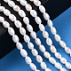 Fili di perle di perle d'acqua dolce coltivate naturali PEAR-N012-04K-6