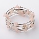 Bracelets enroulés avec puces de pierre gemme X-BJEW-JB01517-01-1