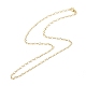 Figaro-Ketten-Halskette aus Messing für Frauen NJEW-P265-02A-G-2