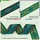 Fingerinspire 14 m 4-farbiges Polyesterband mit Ethno-Stickerei SRIB-FG0001-03-4