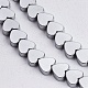 Chapelets de perles en hématite synthétique sans magnétiques G-Q883-6x6mm-6-3