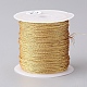 メタリック糸  刺しゅう糸  ジュエリー作りのための  ゴールド  0.8mm  約25m /ロール  1roll MCOR-CJ0001-03B-1