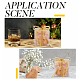 BENECREAT 10PCS 12x12x12cm Clear Cube Wedding Favour Boxes Large PVC Transparent Cube Gift Boxes with 2 Rolls Gold and Silver Glitter Ribbons for Candy Chocolate Valentine Party CON-BC0006-13B-6