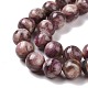 Fili di perle di pietra mica naturale di lepidolite / viola G-G925-02A-4