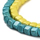 Kunsttürkisfarbenen Perlen Stränge G-C101-A01-01-3