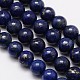 Brins de perles rondes en lapis-lazuli naturel de grade a X-G-M264-13-1
