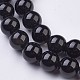 Obsidienne naturelle perles brins G-G945-17-8mm-3