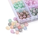 300pcs 12 colores translúcido craquelado perlas de vidrio hebras CCG-YW0001-14-3