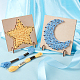 Pandahall elite 2sets star & moon 3d diy набор для рисования гвоздями декоративно-прикладного искусства для взрослых DIY-PH0002-87-2