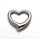 304 Stainless Steel Heart Linking Rings STAS-F079-02P-1
