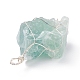 3pcs 3 styles quartz rose naturel brut et cristal de quartz et gros pendentifs en aventurine verte PALLOY-JF01391-6