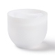 丸いDIYキャンドルカップシリコンモールド  クリエイティブアロマキャンドルセメントカップ供給 diy コンクリートキャンドルカップ樹脂金型  ホワイトスモーク  8.9x7.2cm DIY-G098-01-2