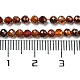 Hilos de perlas de granate naranja natural G-A097-A10-03-5