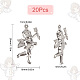 SUNNYCLUE 1 Box 50Pcs Cupid Charms Guardian Angel Charms 316 Stainless Steel Love Charms Fairy Angel Charm for Jewelry Making Charms Halves Folded DIY Bracelet Earring Valentines Day Gift Women Craft STAS-SC0004-78-2