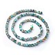 Brins de perles turquoises africaines naturelles (jaspe) G-F619-33-2