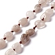 Chapelets de perles de quartz fumées naturelles G-B024-09-1