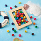 240 pièces 8 couleurs craftdady teint perles en bois d'érable naturel WOOD-CD0001-06B-LF-5