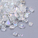 Transparentes perles de rocaille en verre X-SEED-Q029-B-01-2
