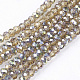 Electroplate Glass Beads Strands EGLA-J025-H10-1