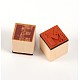 Sets de sellos de madera majuscule lujo AJEW-E008-10-2