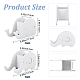 CRASPIRE 2PCS Pen Pencil Holder with Phone Stand White Elephant & Whale Shaped Pen Container Cell Phone Stand Makeup Brush Storage Holder Desk Organizer for Home School Office Decor AJEW-CP0005-23-2