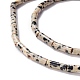 Natural Dalmatian Jasper Beads Strands G-A201-B12-3