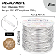 BENECREAT 18 Gauge(1mm) Aluminum Wire 492 FT(150m) Anodized Jewelry Craft Making Beading Floral Colored Aluminum Craft Wire - Silver AW-BC0001-1mm-02-2
