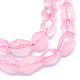 Natürlichen Rosenquarz Perlen Stränge G-O173-036-3
