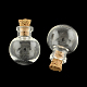Bottiglia di vetro rotondo per i contenitori di perline AJEW-R045-01-2