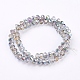 Faceted Electroplate Glass Rondelle Bead Strands X-EGLA-S010-6-2