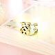 Adjustable Trendy Gold Plated Brass Cuff Wide Band Finger Rings RJEW-BB15259-G-4