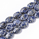 Perles de jaspe tache bleue naturelle G-S359-002-1