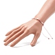 Set di bracciali con perline intrecciate in filo di nylon regolabili con perline di perle naturali BJEW-JB06454-6